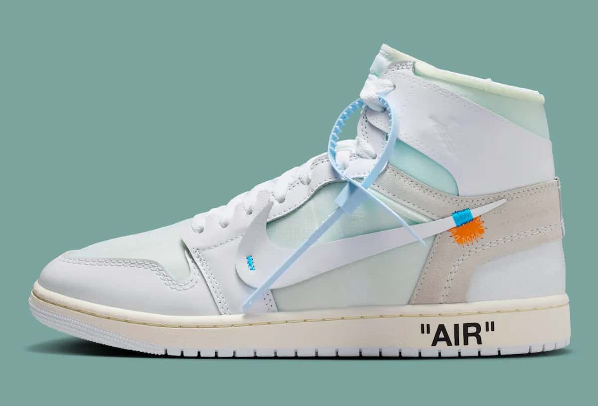 Virgil Abloh Archive x Air Jordan 1 High OG Alaska en colorway White/White/White