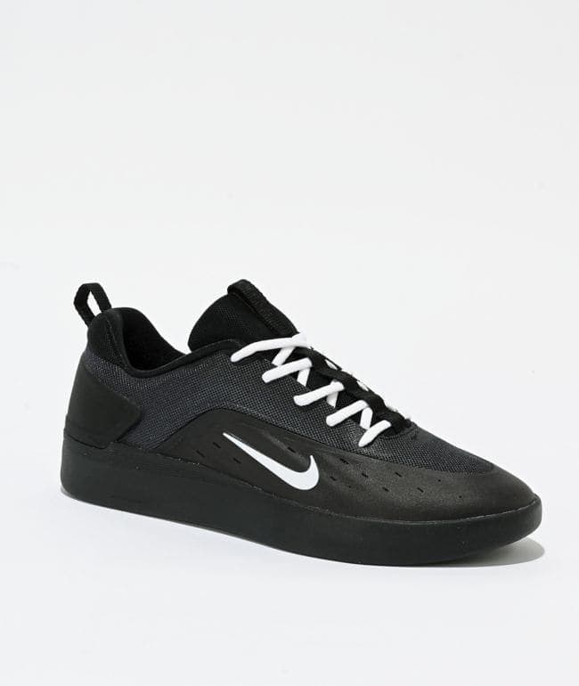 Nike SB Zoom Nyjah 4 Black & White Skate Shoes, foto 2